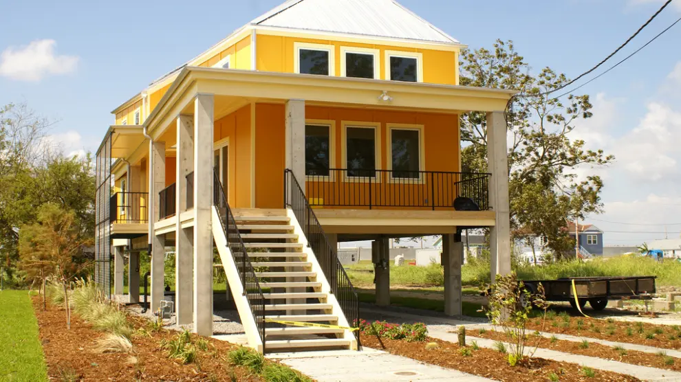 Casa ecológica en Nueva Orleans. Foto: 'Make it right'