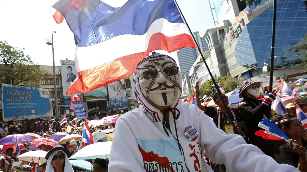 Protestas en la capital tailandesa