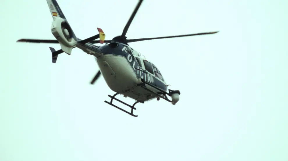 El helicóptero de la Policía
