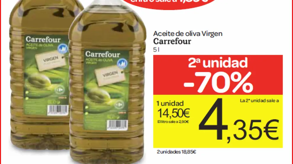 Imagen de la oferta realizada por Carrefour.