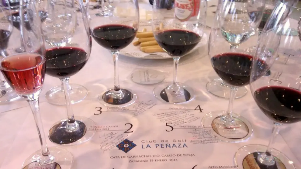 Los vinos catados en la Peñaza: un cava y cinco tintos