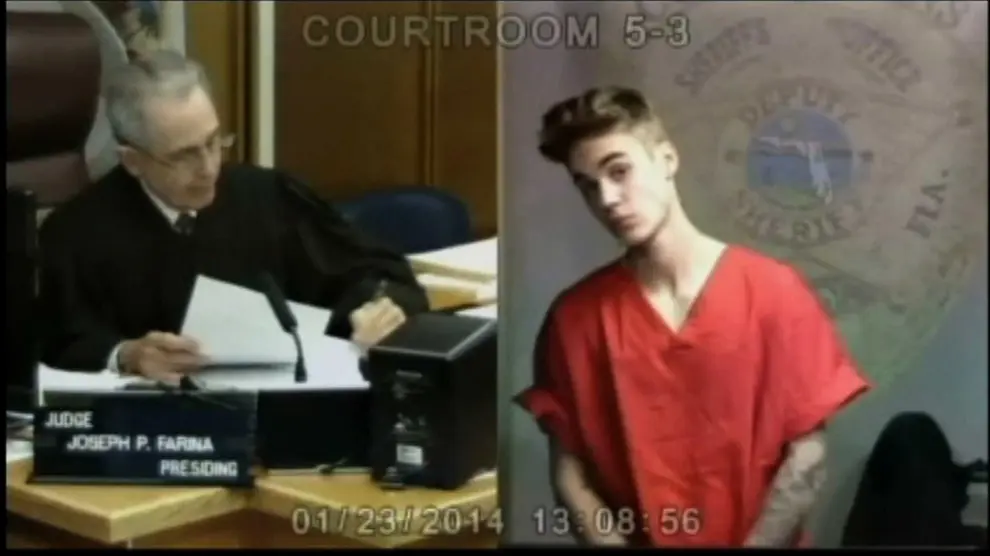 Bieber ante el juez