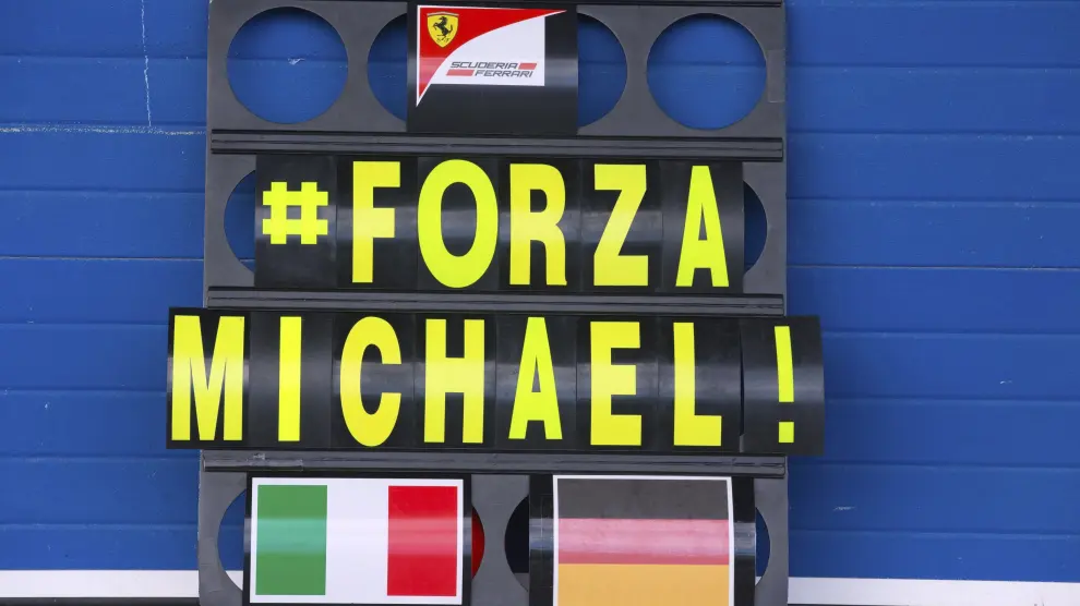 Apoyo a Schumacher en los entrenamientos de Jerez