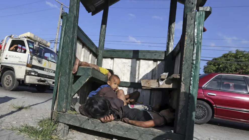 Niños sin hogar en Filipinas