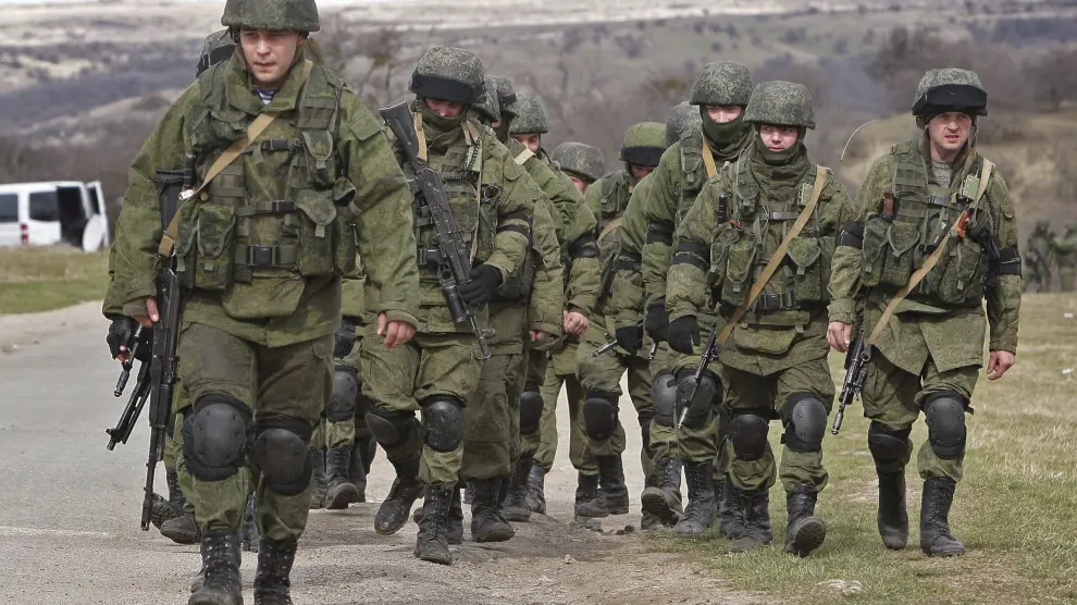 Soldados sin identificar en Crimea