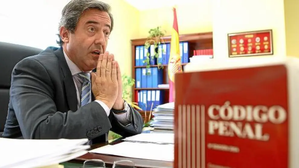 Javier Zaragoza, fiscal jefe de la Audiencia Nacional, en su despacho.