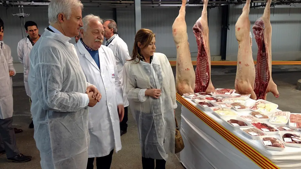 Eloy Suárez en su visita a Merzaragoza para presentar la reforma del matadero
