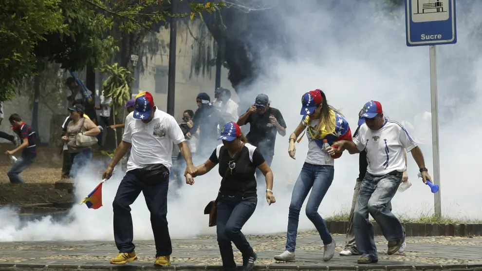 Protestas contra el gobierno de Maduro en Venezuela