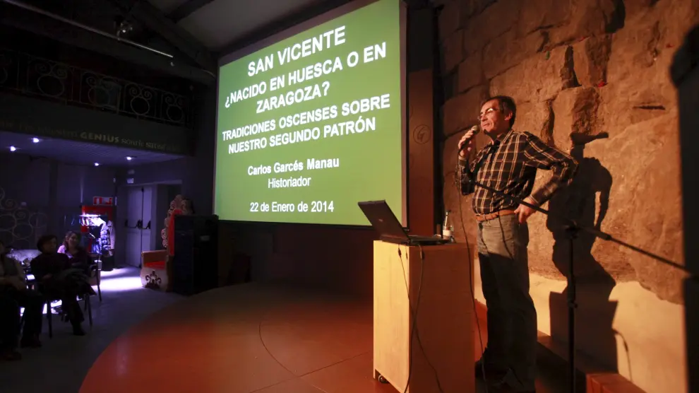 Carlos Garcés, en una conferencia