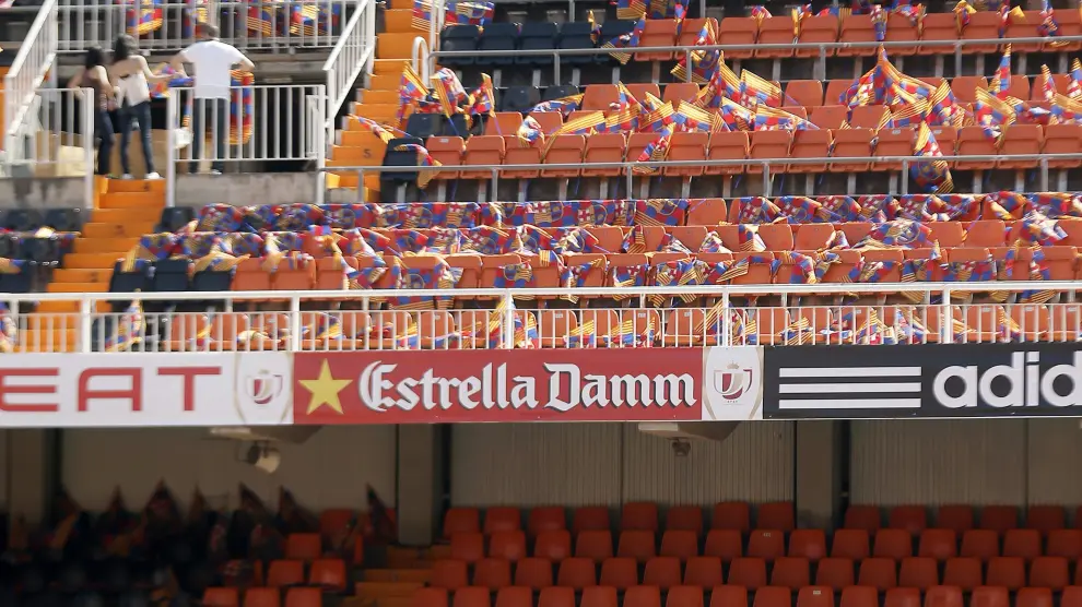 Mestalla se prepara para la final de Copa