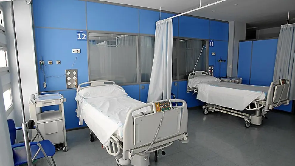 Una de las camas del Hospital de Soria
