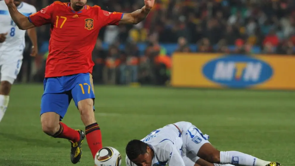 Arbeloa en una imagen con la Selección Española en el Mundial de 2010