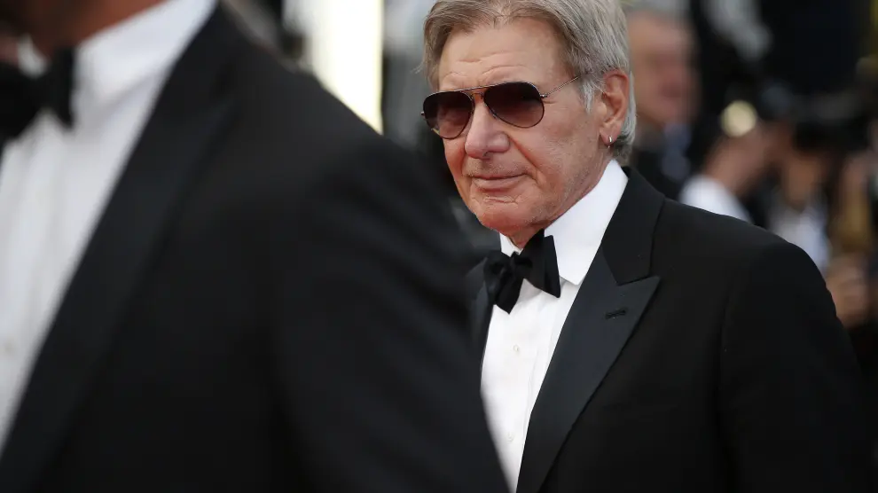 Harrison Ford en la alfombra roja de Cannes.