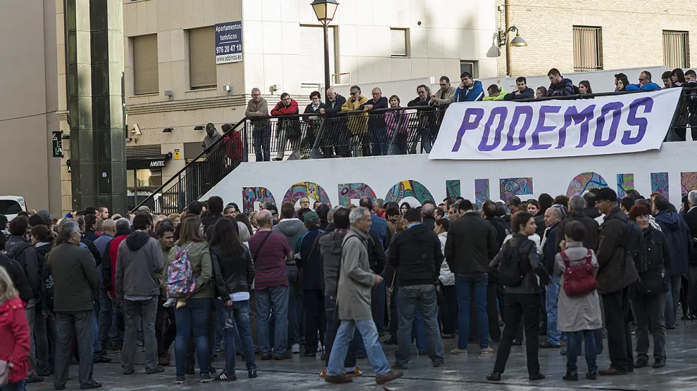 Asamblea de Podemos este miércoles en Zaragoza