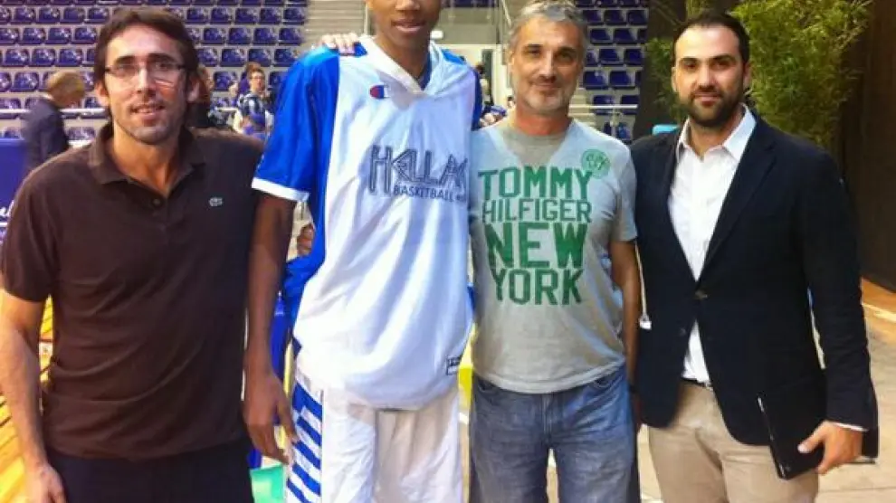 Willy Villar y Abós, con Adekotunbo en Treviso