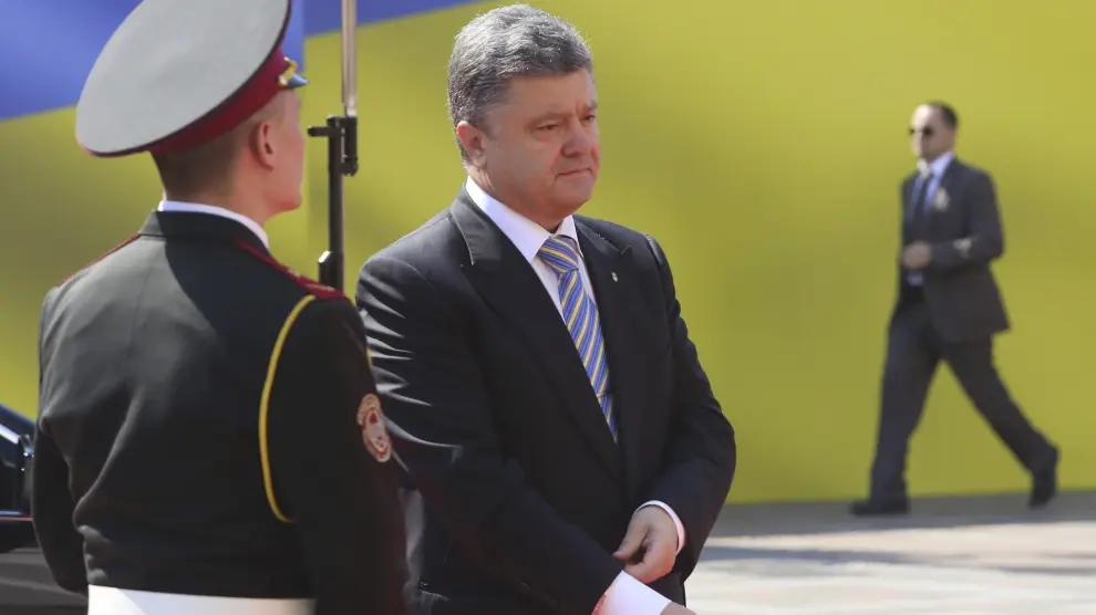 Poroshenko habla de las sanciones impuestas a Rusia.