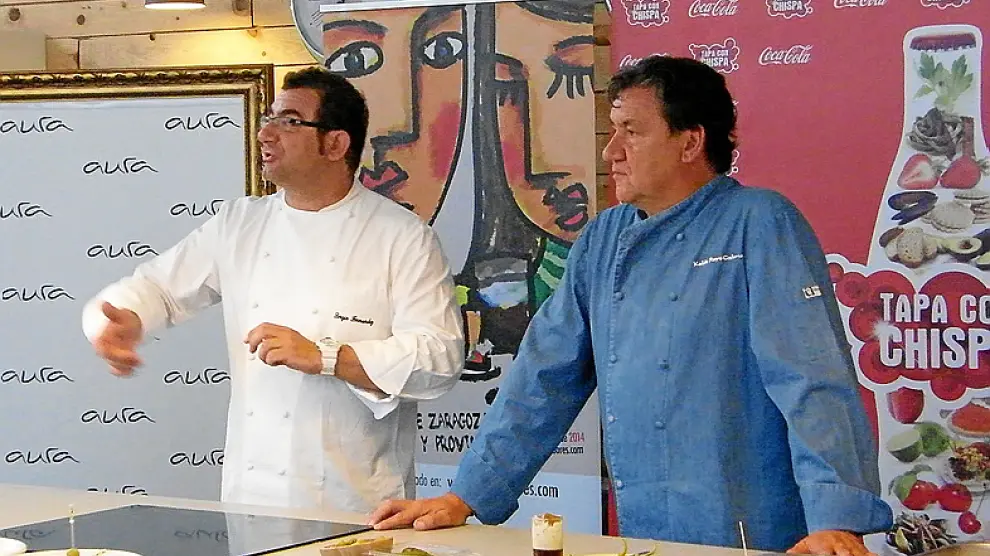 Sergio Fernández y Koldo Royo, en Puerto Venecia
