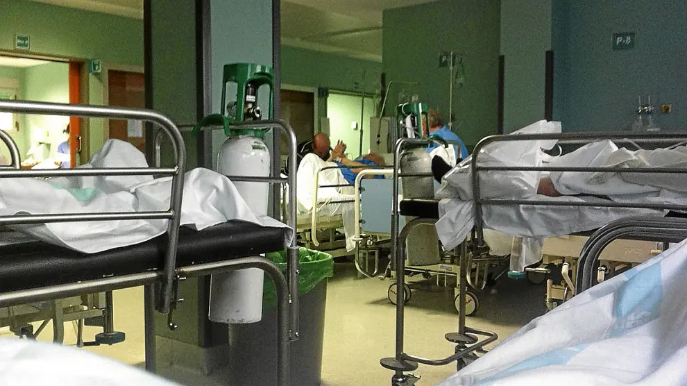 Imagen de los boxes de Urgencias del hospital Miguel Servet de Zaragoza.