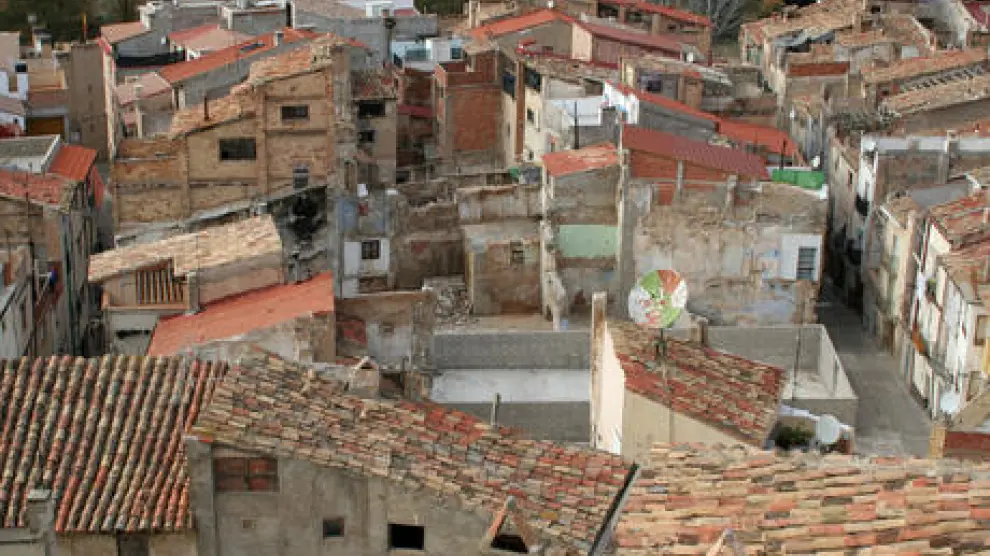Imagen de archivo del barrio de Santiago de Alcañiz
