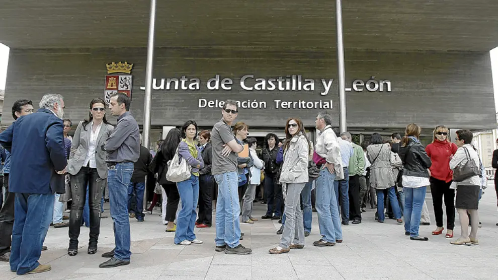 Funcionarios en Castilla y León.