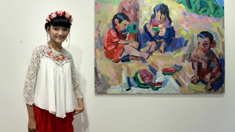 Tolkyn Sakbayeva, pintora kazaja