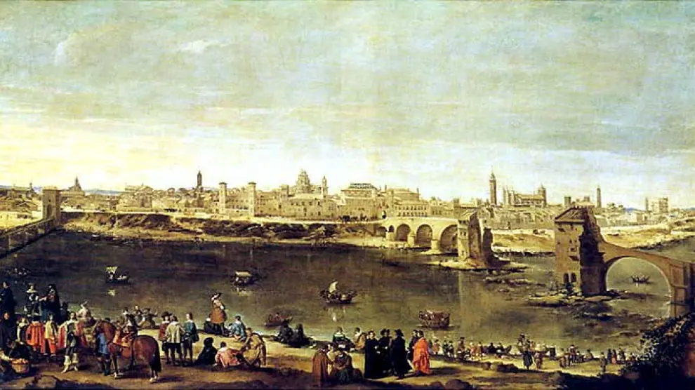 'Vista de Zaragoza', de Juan Bautista Martínez del Mazo