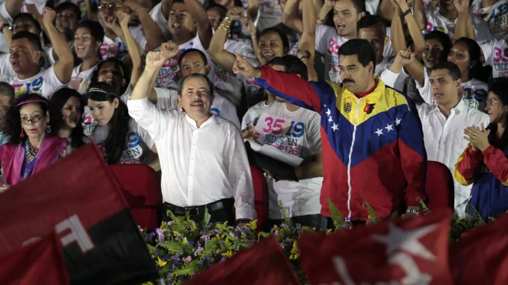 Ortega y Maduro, en la celebración en Managua