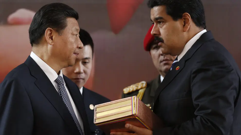 El Xi Jinping junto a Nicolás Maduro en Caracas