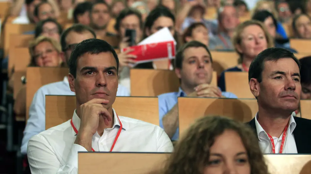 Pedro Sánchez en el Congreso federal del PSOE celebrado este sábado
