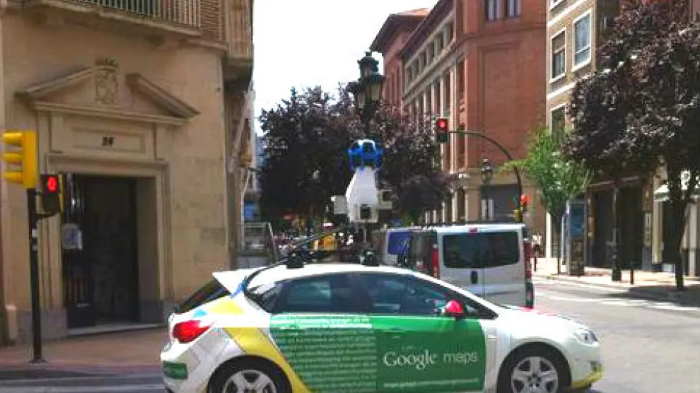 Coche Google en Zaragoza, 2014.