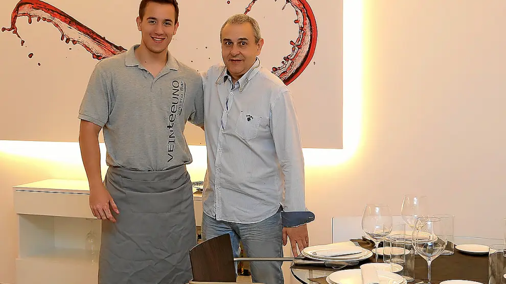 Fernando Javier Revert y Juan Lamata, del restaurante Veinteeuno.