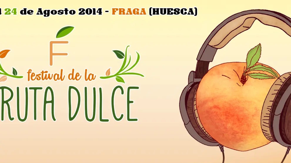Cartel del Festival de la Fruta Dulce de Fraga