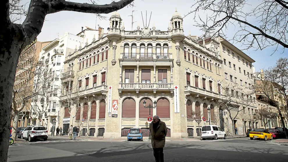 Sede de Cruz Roja en Zaragoza, entidad que gestiona las ayudas