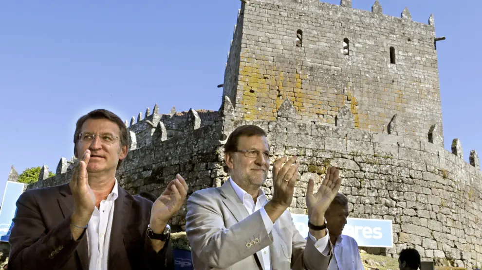 Alberto Nuñez Feijóo y Mariano Rajoy en Galicia