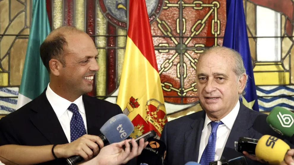 Reunión de los Ministros de Interior de España e Italia.