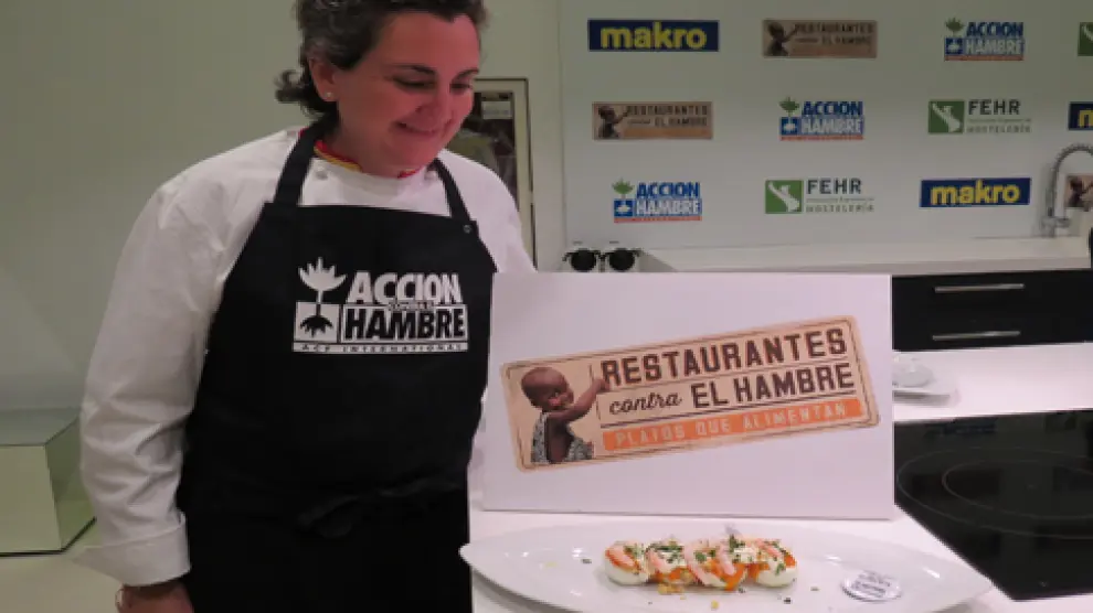 La chef Pepa Muñoz presenta su plato solidario