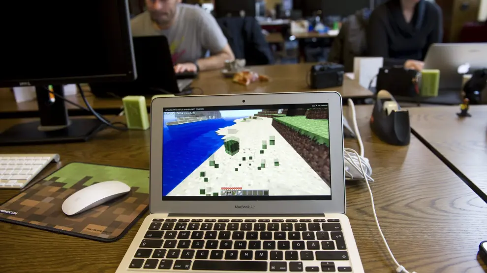 Imagen del Minecraft en un ordenador