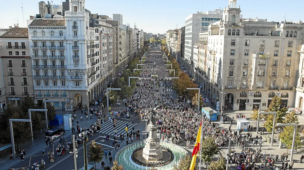 Las gradas se colocarán en la plaza de España, permitiendo la visión del paseo de la Independencia.
