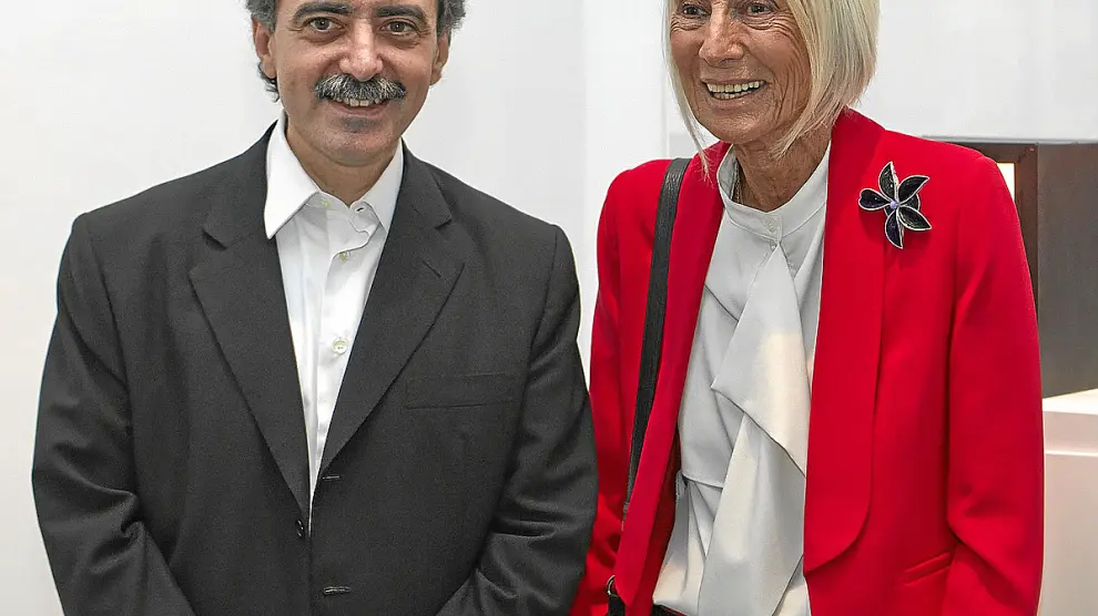 Borja-Villel, director del Reina Sofía, con la galerista Soledad Lorenzo.