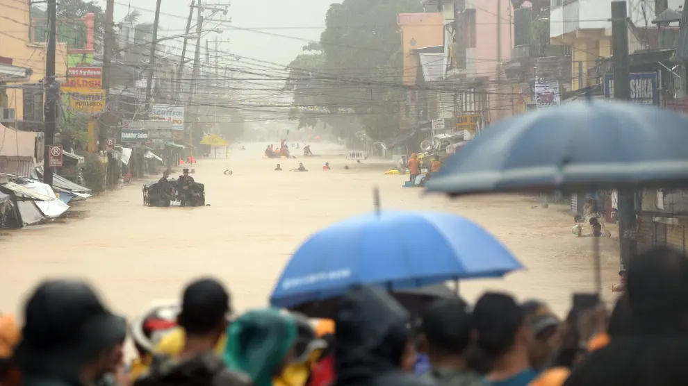 La tormenta Fung-wong ha causado importantes inundaciones