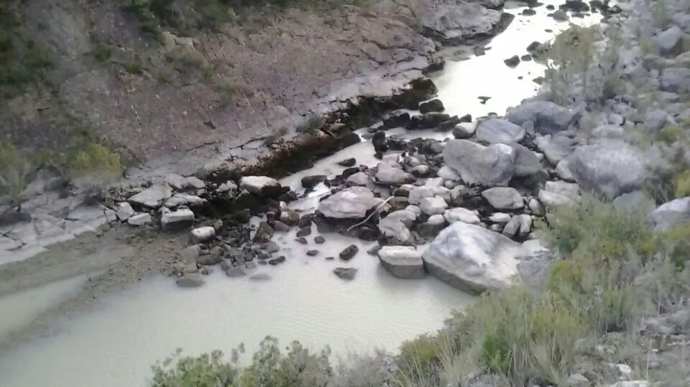 Una imagen del río Gállego.
