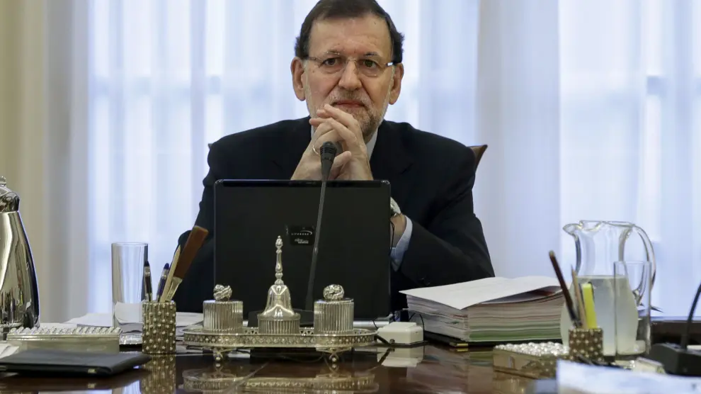Rajoy, durante el pasado Consejo de Ministros