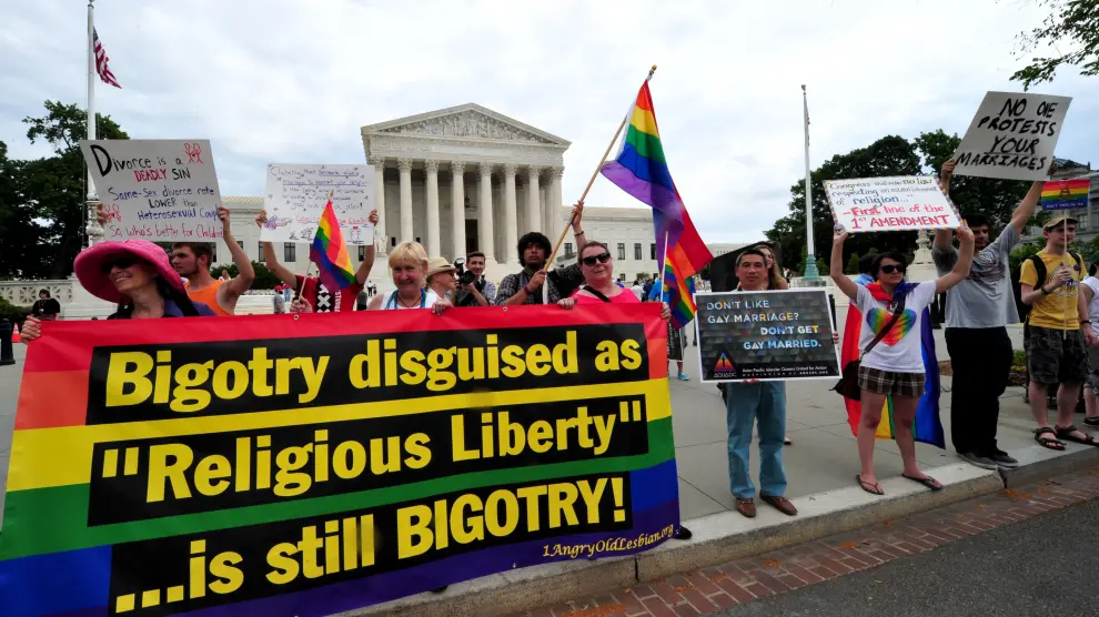 Protestas sobre los matrimonios homosexuales en Estados Unidos