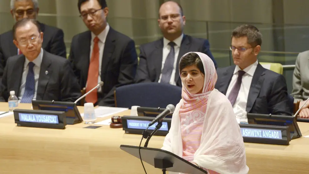 La adolescente paquistaní Malala Yousafzai