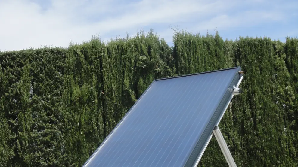 Uno de los paneles solares, que han obtenido premios internacionales