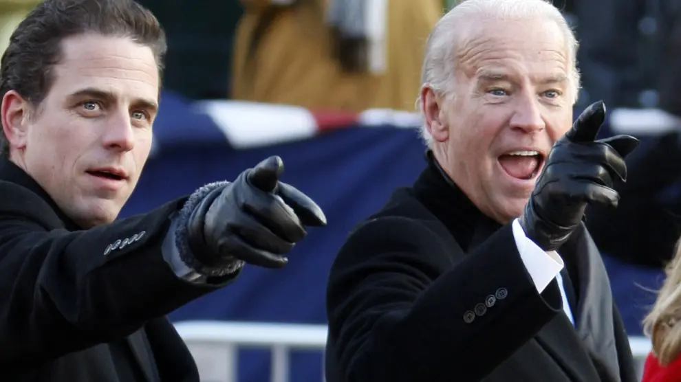 Hunter Biden (i) y Joe Biden (d) en una imagen de archivo