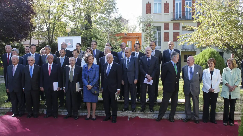 La reina Sofía, con los miembros del Patronato de la Fundación de Ayuda contra la Drogadicción