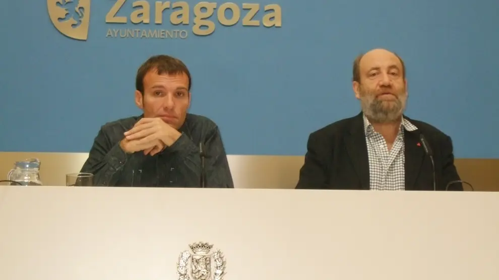 José Manuel Alonso y Pablo Muñoz, durante la rueda de prensa