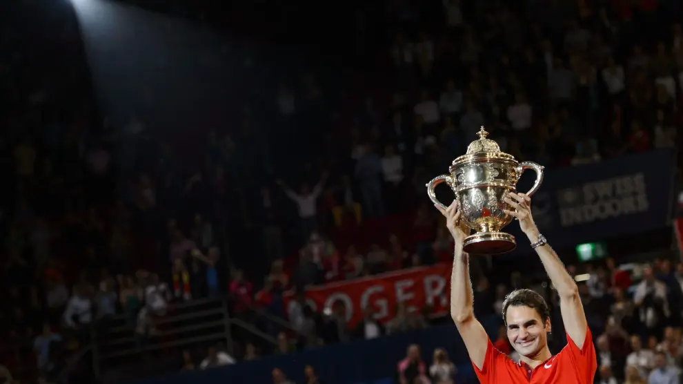 Federer celebra su victoria