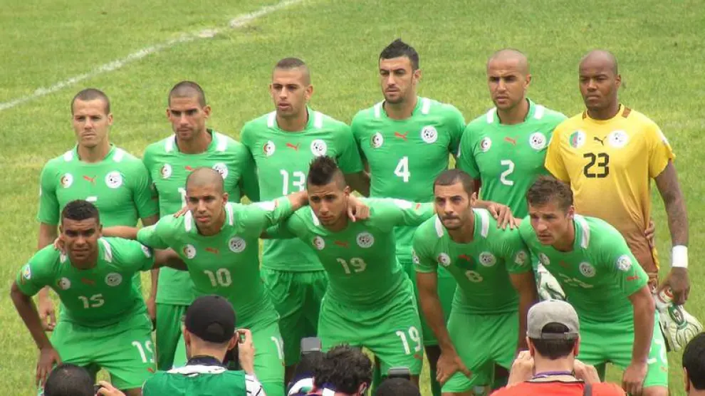 Argelia, uno de los países participantes en la Copa África